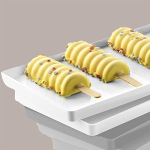 Set 2 Vassoi VGEL 03 Espositore Bianco per Stecchi Gelato 119x395.5H13mm [056cebd5]