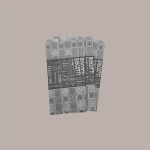 500 Pz Sacchetti Carta Antigrasso Fantasia Maioliche e Pasticcini 14+10x30 cm [b328173e]