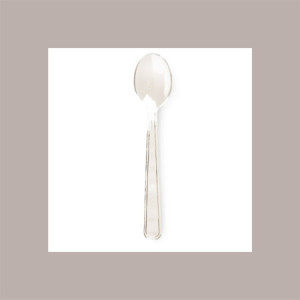 100 Pz Mini Posata Cucchiaino Pulz Spoon Riutilizzabile Trasparente 10 cm [89f3f66a]