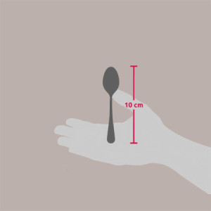 100 Pz Mini Posata Cucchiaino Pulz Spoon Riutilizzabile Trasparente 10 cm [e7c87463]