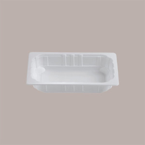 80 Pz Vaschette 1/4 Gastronorm in Polipropilene Termosaldanti Bianche 26x16H5 cm [c688ecce]