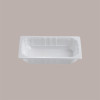 80 Pz Vaschette 1/4 Gastronorm in Polipropilene Termosaldanti Bianche 26x16H5 cm [c688ecce]