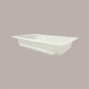 80 Pz Vaschette 1/4 Gastronorm in Polipropilene Termosaldanti Bianche 26x16H5 cm [a8b36ec7]