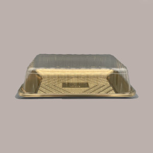 25 Pz Vassoio Porta Paste in Plastica Oro Kadò Nr 9 Alcas 460x353H28mm [96dc6a19]