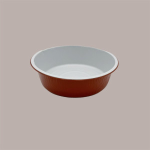 50 Pz Contenitore per Alimenti Smoothwall Terracotta in Alluminio 16,2x5,5 cm [aa43c74e]
