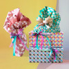 12 Pz Bag Box Geometric Multicolor Ideale per Confezioni Pasquali e Porta Colombe 33,5x23,5x14cm [e8bce7fb]
