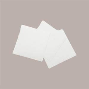 2 Kg Tovaglioli Bianchi Bordo Liscio in Carta Velina 16x16cm [160b3753]