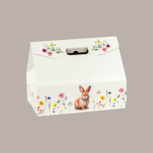 10 Pz Baulotto Porta Colomba con Grafica Coniglietto 33,5x23,5H25 cm [834c3c56]