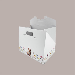 10 Pz Baulotto Porta Colomba con Grafica Coniglietto 33,5x23,5H25 cm [ed77be5f]