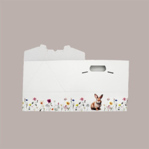 10 Pz Baulotto Porta Colomba con Grafica Coniglietto 33,5x23,5H25 cm [e827f941]