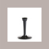 100 Pz Calice Flute Base Nera e Coppa Trasparente Assemblabile in PS 100cc [48060087]