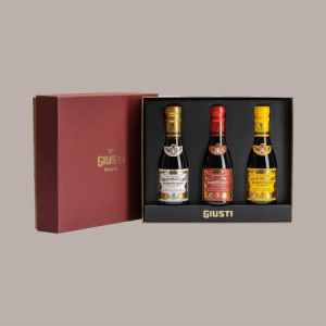 Cofanetto Scatola Regalo Elegante Tris 100 ml Medaglie D'Oro Aceto Giusti [6bdf3db1]