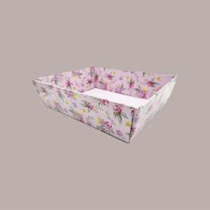 10 Pz Vassoio Cesto Conico Floreale per Confezionamento Prodotti Enogastronomici 40x30H115 cm