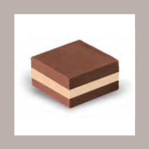 10 Pz Scatola Porta Cioccolatini Pelle Nero Inserto Oro e Fascia Trasparente 75x145H35 mm [42751eff]