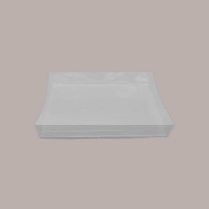 5 Pz Scatola Porta Cioccolatini Pelle Nero Inserto Oro Fascia Trasparente 215x145H35 mm [a23eaa43]