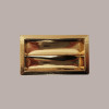 10 Scatola Porta Cioccolatini Carta Oro Effetto Pelle 75x145H35 mm [9cd60245]