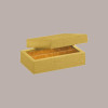 10 Scatola Porta Cioccolatini Carta Oro Effetto Pelle 75x145H35 mm [f7bdc752]
