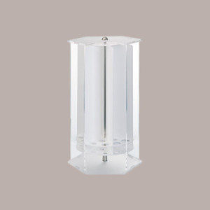 Porta Coni Girevole a 18 Fori con Porta in Plexiglass Finiture Colore Satinato [e2a3f9dc]