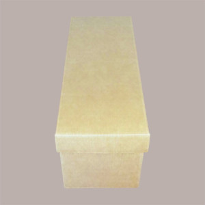 5 Pz Scatola Porta 1 Bottiglia Magnum in Cartoncino Avana Liscio Cantinetta Stesa con Coperchio 420x140H140mm