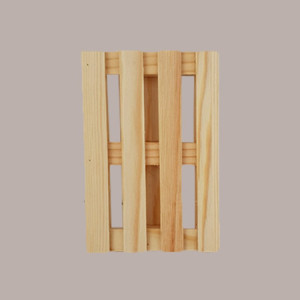 5 Pezzi Bancale Legno Naturale Mini Vassoio Pallet 8x12H2 cm