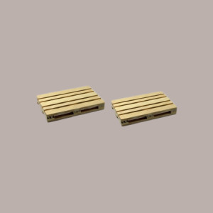 5 Pezzi Bancale Legno Naturale Mini Vassoio Pallet 8x12H2 cm [17dc9d21]