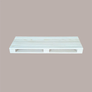 2 Pezzi Bancale Legno Naturale Mini Vassoio Pallet 15x40H3,5 cm