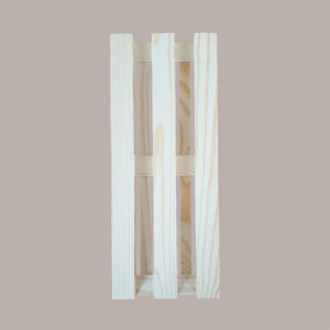 2 Pezzi Bancale Legno Naturale Mini Vassoio Pallet 15x40H3,5 cm [9afaa4cf]
