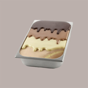 1 Pz Set 2 Stampi Choco Gel in Silicone e Tapis Gel per Decorazione Vaschetta di Semifreddo