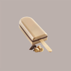 1 Pz Set 2 Stampi GEL12 CREMINO con 50 Stecchi in Legno per Gelato misura 92x45H23 mm