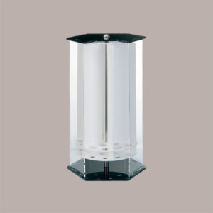 Porta Coni Girevole a 18 Fori in Plexiglass Finiture Colore Nero [12e164fd]