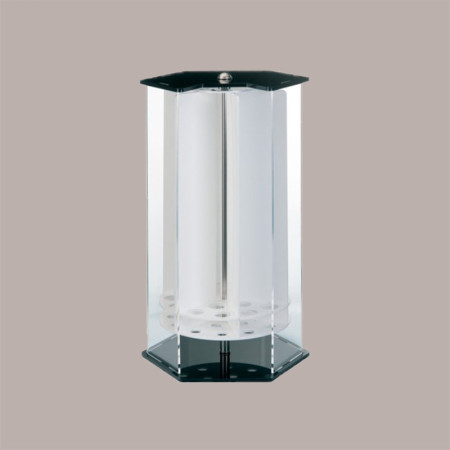 Porta Coni Girevole a 18 Fori in Plexiglass Finiture Colore Nero [12e164fd]