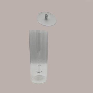 Porta Coni Rovesci a Tubo in Plexiglass con Supporto Interno Removibile Dm 12H33 cm