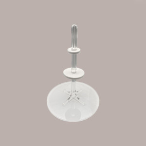 Porta Coni Rovesci a Tubo in Plexiglass con Supporto Interno Removibile Dm 12H33 cm [0715b735]