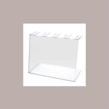 Porta Coni da Banco 4 Fori Dm 4 cm in Plexiglass Ideale per Gelaterie 27,5x15H20 cm [6c224019]
