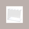 Porta Coni da Banco 4 Fori Dm 4 cm in Plexiglass Ideale per Gelaterie 27,5x15H20 cm [6c224019]