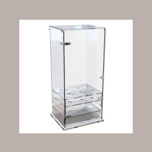 Portaconi 6 File con Cassetto e Porta 2 Formati Coni per Gelaterie in Plexiglass 27,5x15H20 cm [ce86ae26]