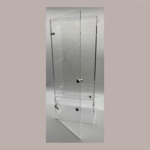 Portaconi 6 File con Cassetto e Porta 2 Formati Coni per Gelaterie in Plexiglass 27,5x15H20 cm [12f0aa35]