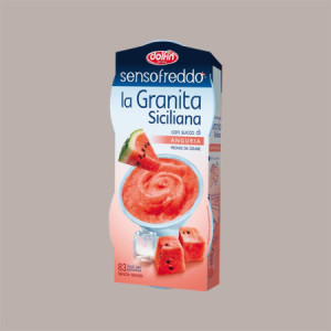 12 x 100 Ml Granita Siciliana al Gusto Anguria Senso Freddo Pronta da Gelare Dolfin (6 astucci da 2) [440681b1]