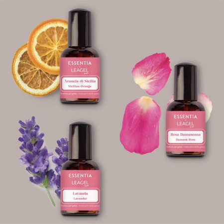 Profumo per Gelato Mix 3 Fragranze Con Oli Essenziali Floreali e Box di Servizio [fe5fef0a]