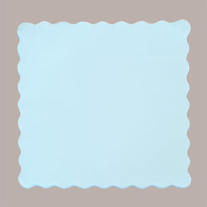 4400 Pz Tovaglioli Bianchi Smerlati in Carta Velina 16x16cm