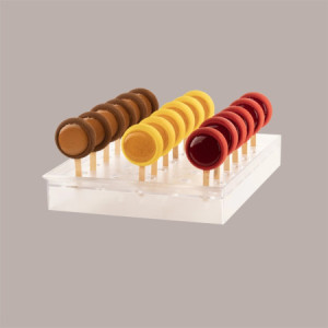 Espositore Espogel Up Mini Rettangolare in Plexiglass per Biscotti Stecco Gelato 235x360H48mm