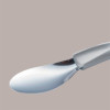 Spatola per Carapina Gelato in Acciaio con Manico Ergonomico Bianco 20 cm [1a42d6a2]