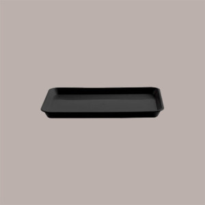 10 Pz Vassoi Espositore da Banco Nero Rettangolare 27,5x20H2 cm [7ef1b42f]