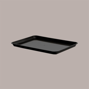 10 Vassoi Espositore da Banco Nero Rettangolare 36,5x25H2 cm [3a45202c]