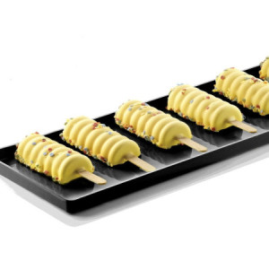 Set 2 Vassoi VGEL 03 Espositore Nero per Stecchi Gelato 119x395.5H13mm [964ba90d]