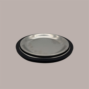 Coperchio In Acciaio con Guarnizione Dm18 cm per Carapina Gelato Dm20 cm [b2fb9f12]