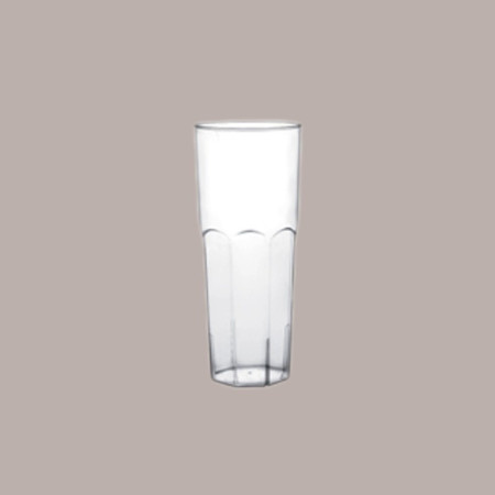 Bicchieri Cocktail Long Drink in Plastica Trasparente, Riutilizzabili, Set da 5 Pezzi, 350 cc [07df2a98]