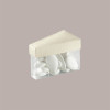 10 Pz Scatolina in Carta Seta Bianco e Pvc a forma di Fetta di Torta Ideale per Confetti 80x45x50 mm [aa841ef0]