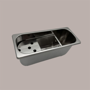 Lavaporzionatore in Acciaio Inox per Gelaterie 27x11 H12 cm [5e3c8204]