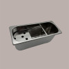 Lavaporzionatore in Acciaio Inox per Gelaterie 27x11 H12 cm [5e3c8204]